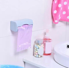 Wall Mounted Self Adhesive Garbage Box Storage Holder, Plastic Box Holder, Wall Hanging Garbage Storage Box