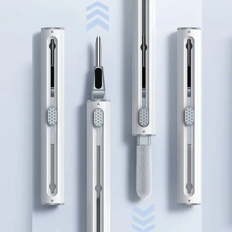 3 In 1 Earphone Cleaning Pen, Earbuds Case Cleaning Kit, Multifunctional Headphones Airphone Keyboard Cleaning Pen, Multipurpose 3 In 1 Cleaning Pen For Keyboard Camera AirPords Earbud