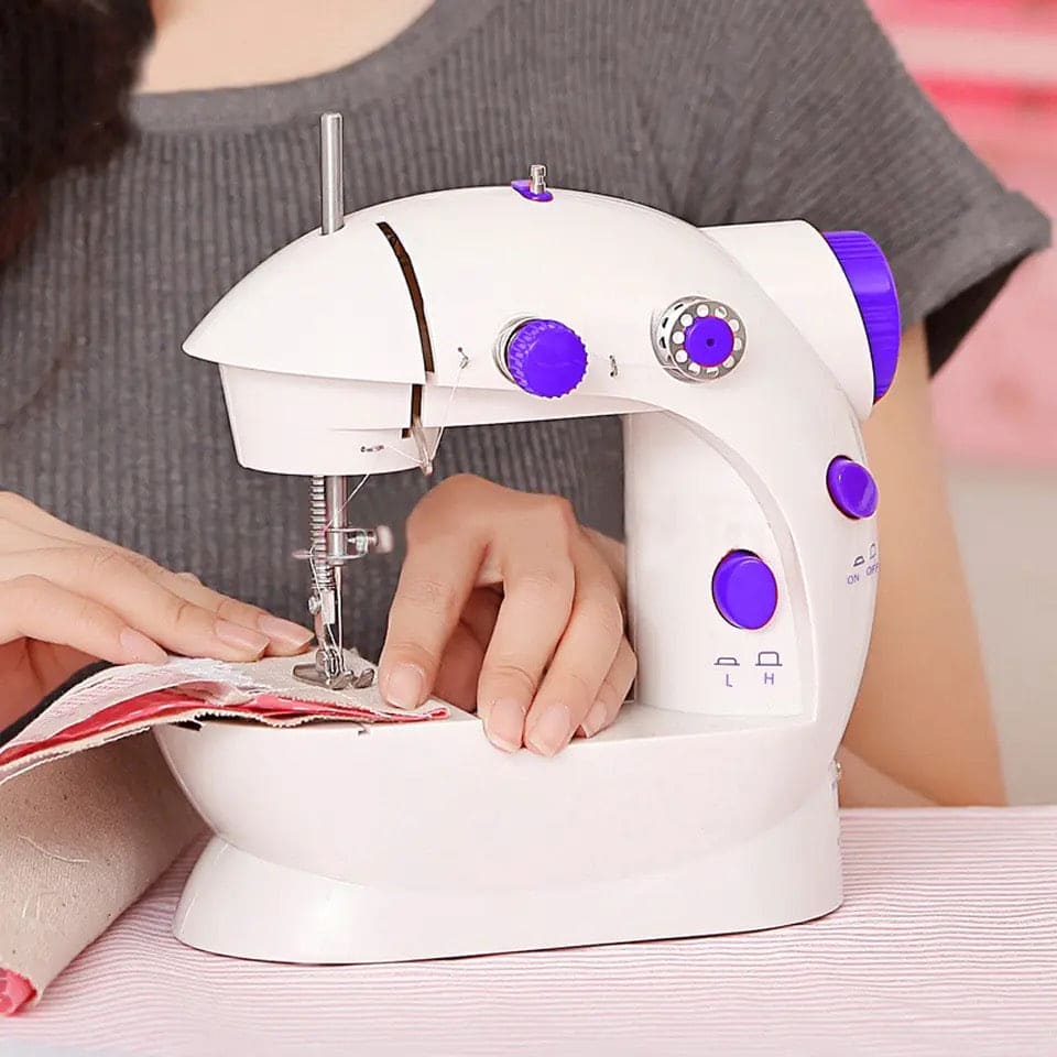 Mini Sewing Machine, Electric Portable Desktop Sewing Machine, Handheld Sewing Machine With Light Cutter, Night Light Sewing Machine, Universal Mini Portable Household Sewing Device