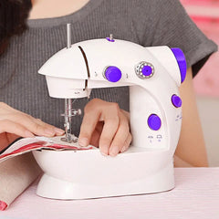 Mini Sewing Machine, Electric Portable Desktop Sewing Machine, Handheld Sewing Machine With Light Cutter, Night Light Sewing Machine, Universal Mini Portable Household Sewing Device