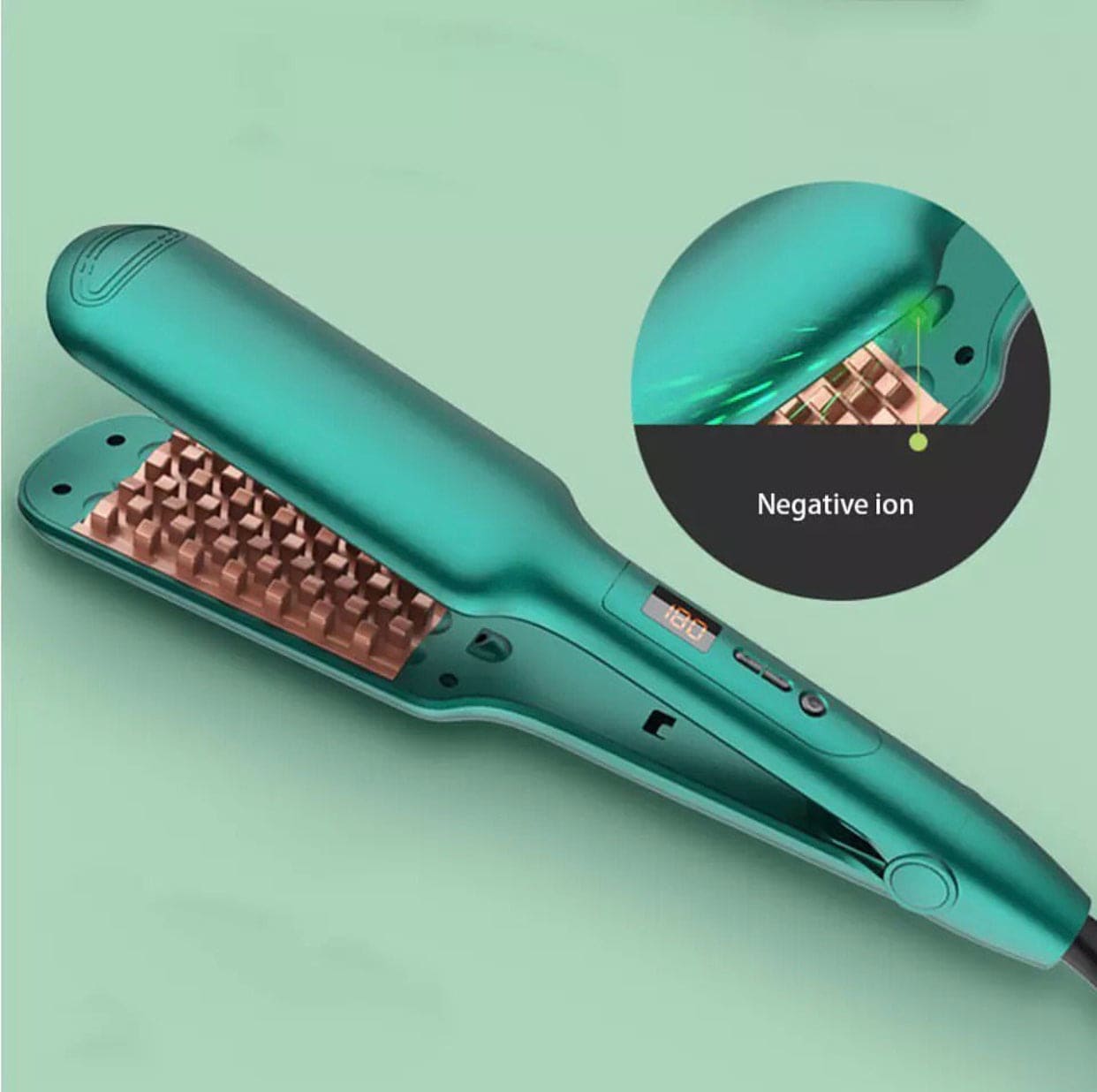 Professional Ceramic Fluffy Corn Curling Flat Iron, Fluffy Splint Professional Hair Straightener, Professional Volumizing Hair Crimping Iron