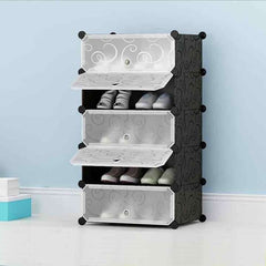 Portable Shoe storage Rack, Shoes Cabinet for Space Saving, DIY Slippers Tower  Rack, Storage Cabinet Stand for Footwear
