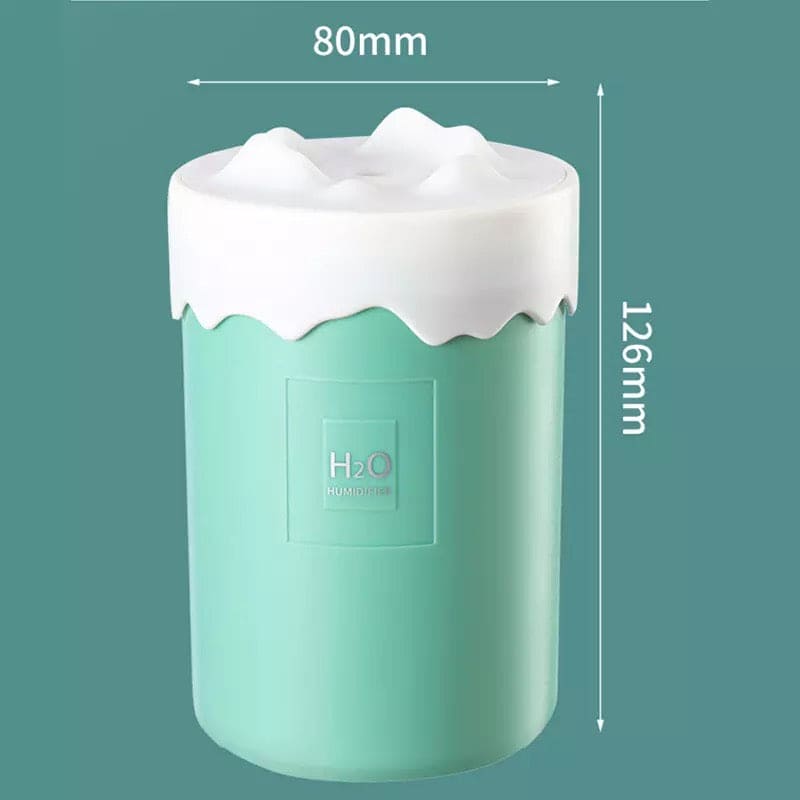 Snow Mountain Air Humidifier, USB Mini Portable Car Air Purifier, Aroma Essential Oil Diffuser, USB Mist Maker, Mini Portable Ultrasonic Air Humidifer