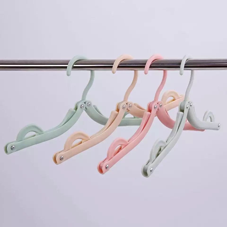 Multi Fold Travel Hanger, Portable Outdoor Non-Slip Hanger, Clothespin Towel Sock Storage Organizer, Clothes Hanger with Clips, Portable Plastic Display Hangers, Coats Hanger, Folding Clothing Organizer