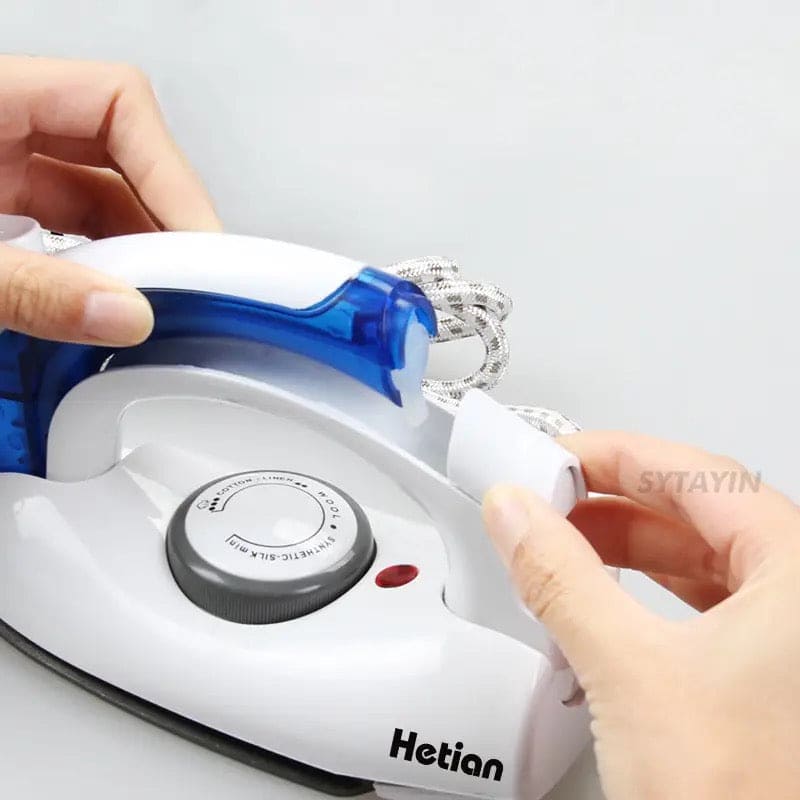 Travel Foldable Steam Iron, Electric Steam Iron For Clothes, Handheld Flat Iron For Home, Travel Use  Baseplate Steam Iron, Mini Portable Handheld Garment Iron, Traveling Clothes Steamer With 3 Gears Baseplate, Portable Compact Iron