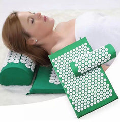 Acupressure Stress Relief Fitness Yoga Mat, Mat and Pillow Set for Back/Neck Pain Relief, Acupressure Mat For Trigger Point Massage
