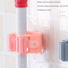 Wall Mounted Mop Holder, Mop Hook Storage Clip, Broom Wall Hanger