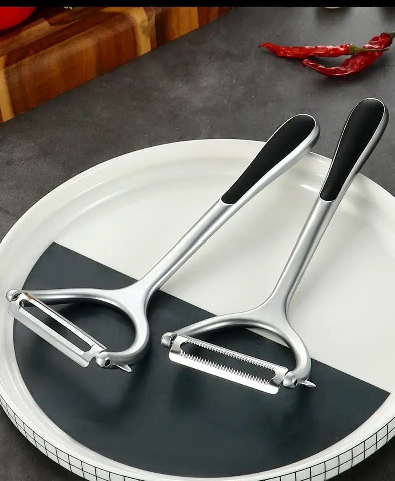 Stainless Steel Y Shaped Peeler, Vegetable Fruit Peeler, Ilium Vegetable Peeler, Stainless Steel Fruit Peelers For Kitchen, Ergonomic Non-Slip Grip Peeler