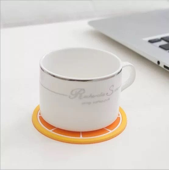 Pack of 6 Fruit Shaped Coasters, Tropical Fruit Mug Coasters, Multi-Color Heat Insulation Coasters