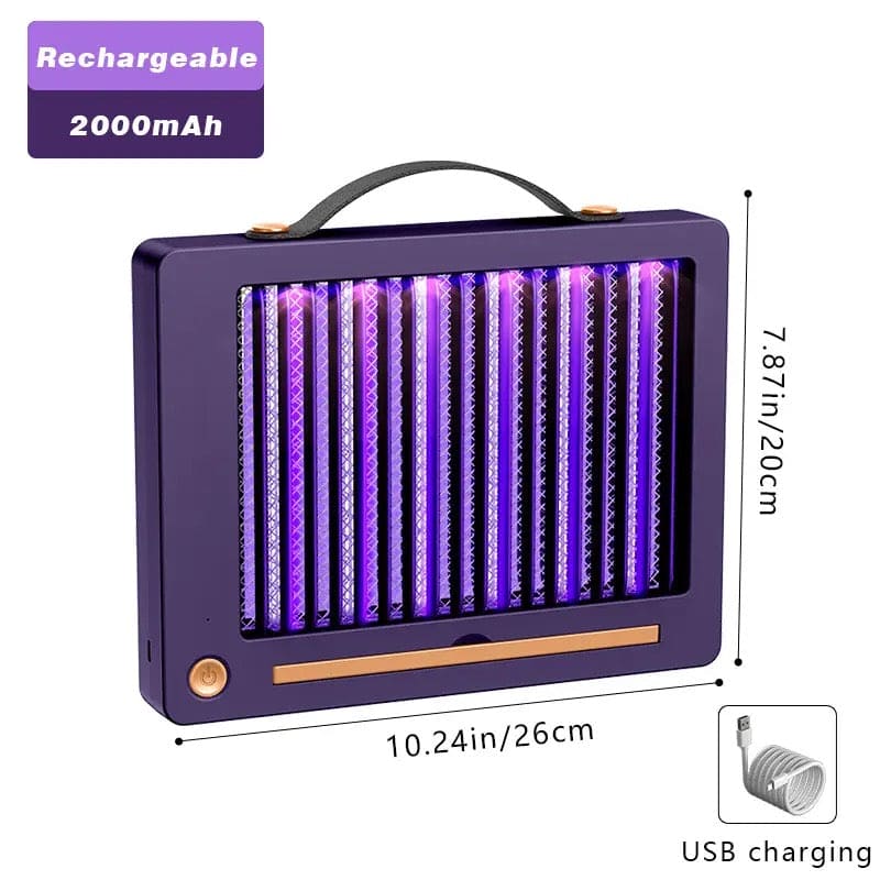 Wall Mounted Mosquito Killer Lamp, Electric Shock LED Insect Mosquito Trap, Insect Repellent Desk Lamp, Anti Mosquitoes Desktop Lamp, Portable Mosquito Insect Wave Bug Zapper, Outdoor Indoor LED Mosquito Eliminator