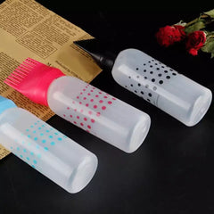 120ml Empty Hair Dye Bottle, Reusable With Applicator Brush Bottles, Convenient Perm Dyed Hair Shampoo Bottle, Oil Comb Dispensing Applicator Bottles, Hair Styling Tool