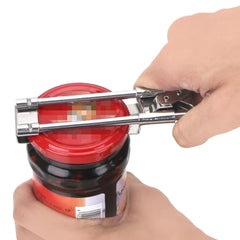 Multifunctional Bottle Cap Opener, Stainless Steel Jar Opener, Easy Opening Cap Tool, Adjustable Jar and Bottle Opener, Jar Lid Gripper