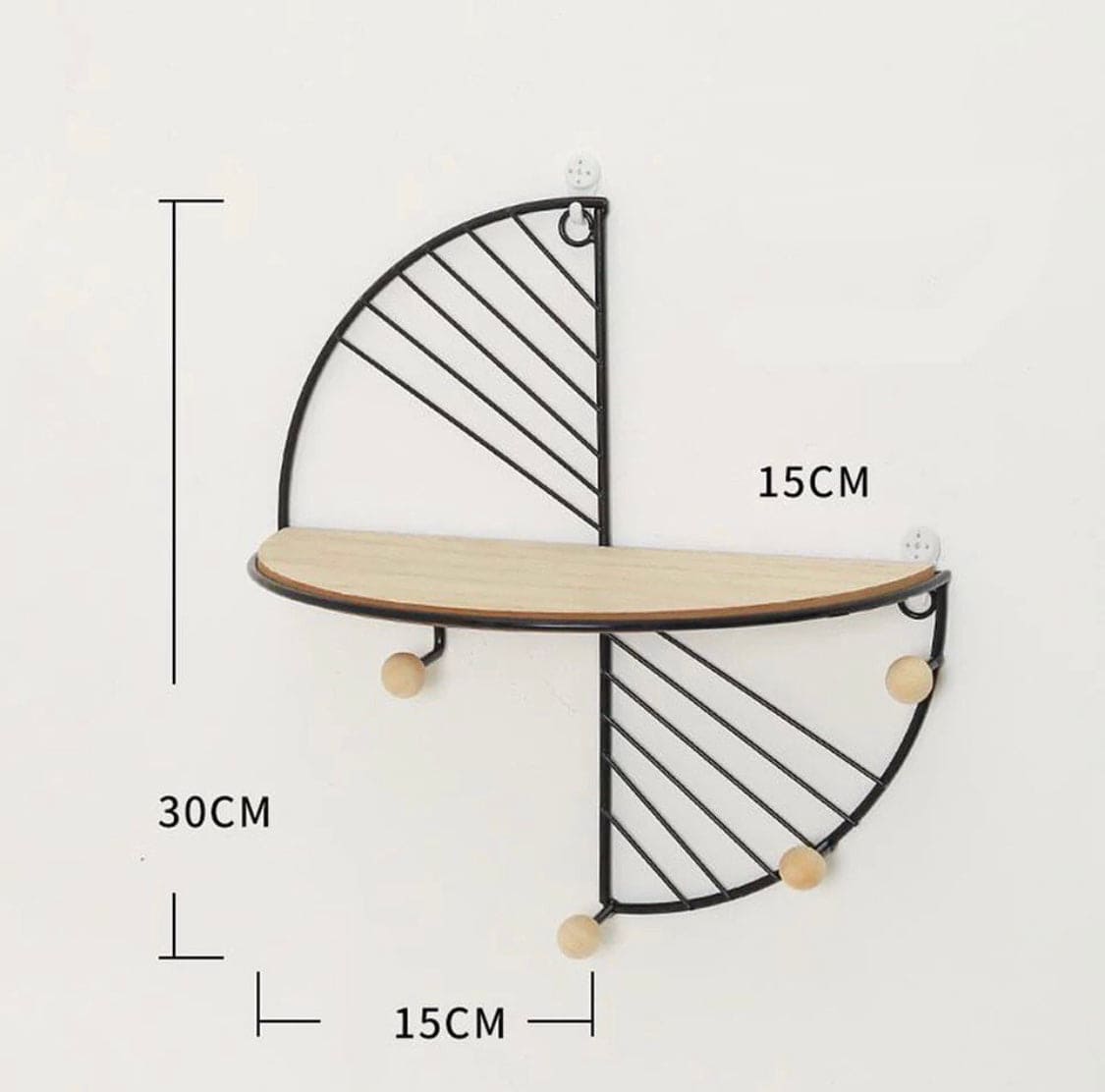 Nordic Iron Art Creative Wall Hanging Rack, Display Shelf Storage Rack, European Style Keychain Hook Wall Hanger