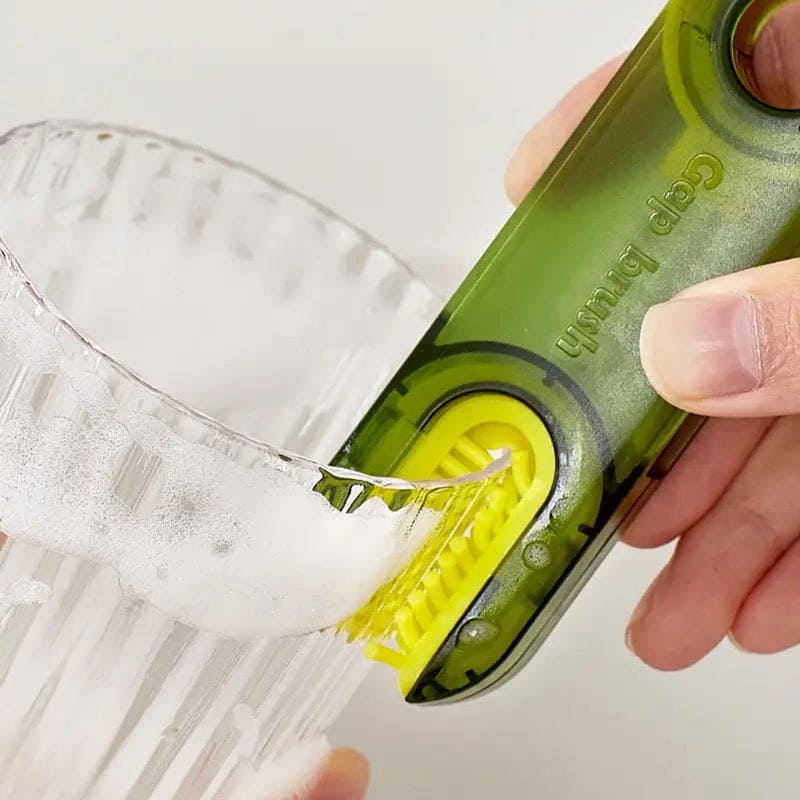 3 in 1 Bottle Mouth Cleaning Brush, Bottle Gap Cleaning Brush, Groove Cleaning Brush, Bottle Mouth Cleaning Brush, Multifunctional Bottle Gap Cleaner, Insulation Bottle Cup Cleaning Brush, Silicon Cup Cleaner Brush, Water Bottle Cleaning Brush