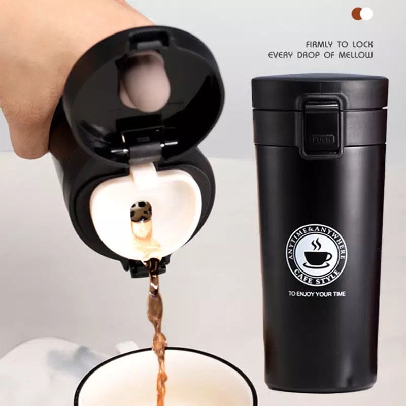 380ml Double Stainless Steel Coffee Mug, Travel Coffee Mug, Steel Thermos Tumbler Cups, Vacuum Flask thermo Water Bottle, Insulated Water Bottle, Double Thickened Coffee Mug