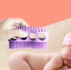 Silicone Bath Brush For Babies, Baby Shampoo Shower Brush, Silicone Body Scrubber, Massage Body Bath Brush