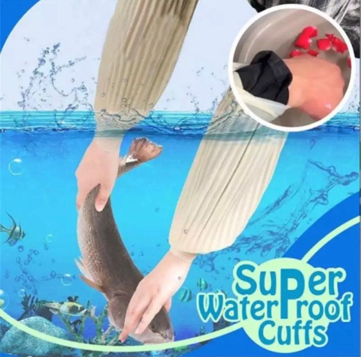 Washing Sleeves, Waterproof Latex Arm Sleeves Covers, Multi-Use Latex Resuable Sleeves, Durable Nonwoven Oversleeves