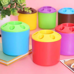5 Holes Multipurpose Candy Colored Toothbrush Storage Holder, Special Porous Couple Creative Toothbrush Container, Multifunctional Desktop Pen Holder