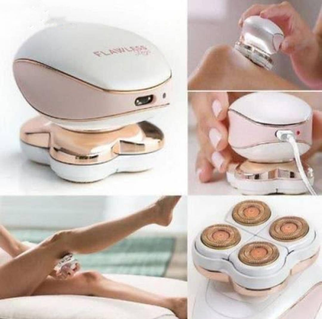 Multifunction Electric Shaver, Flawless Hair Remover for Women, Four Heads Electric Hair Remover, Painless Electric Shaver For Women, Women Electric Trimmer, Lady Electric Razor For Body, Painless Hair Removal Epilator