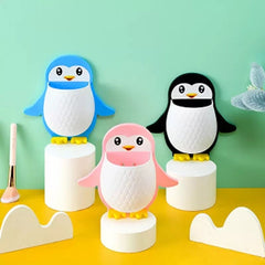 Cartoon Penguin Storage Holder, Cartoon Penguin Corn Storage Holder Wall Mount Toothbrush Organizer, Home Bedroom Kitchen Bathroom Multifunctional Holders
