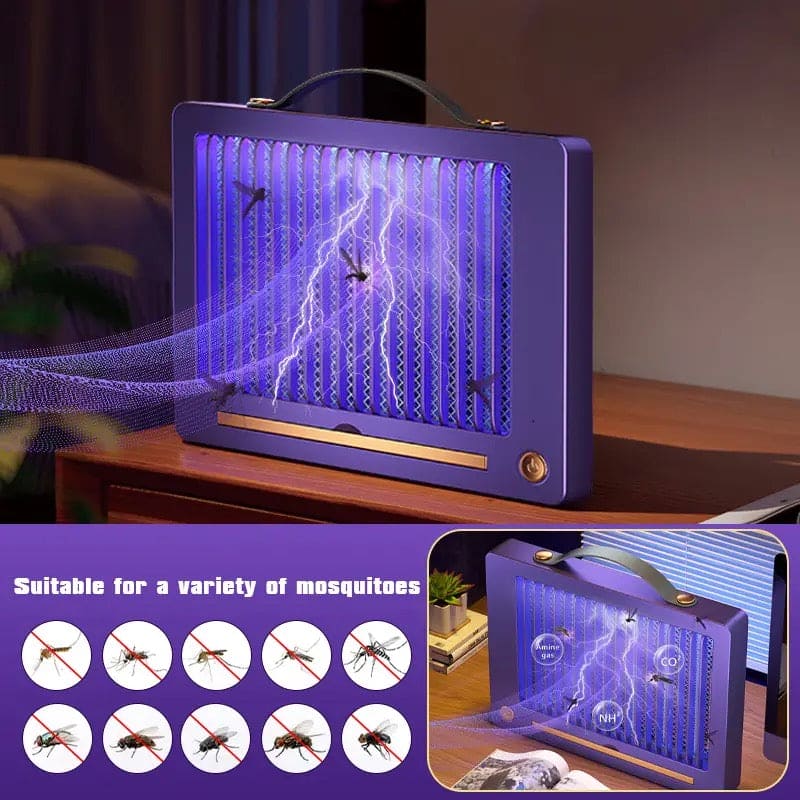 Wall Mounted Mosquito Killer Lamp, Electric Shock LED Insect Mosquito Trap, Insect Repellent Desk Lamp, Anti Mosquitoes Desktop Lamp, Portable Mosquito Insect Wave Bug Zapper, Outdoor Indoor LED Mosquito Eliminator