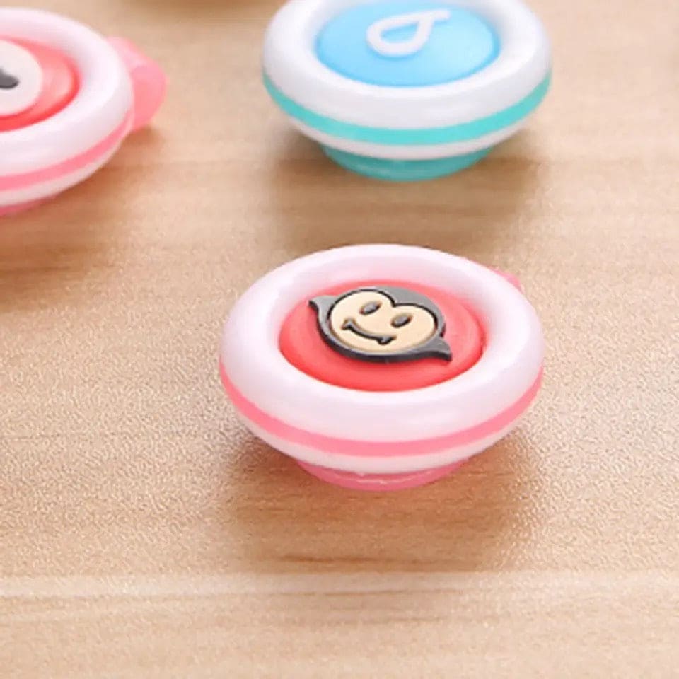 Baby Anti Mosquito Buckle, Plant Essential Oil Mosquito Clip, Toddler Flies Repellent Clips, Portable Mosquito Repellent Buckle For Outdoor, Waterproof Child Mosquito-proof Clamps, Cartoon Mosquito Repellent Button, Mosquito Repellent Clips For Household