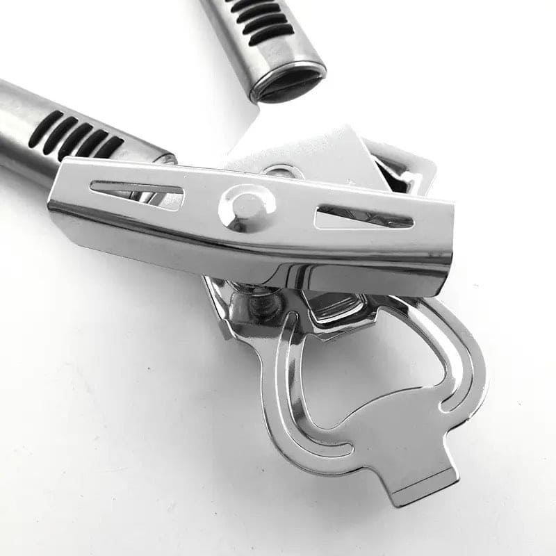 3 In 1 Manual Can Opener, Stainless Steel Heavy Duty Can Opener, Multifunctional Jar Opener, Portable Kitchen Tool, Professional Effortless Openers with Turn Knob Bar