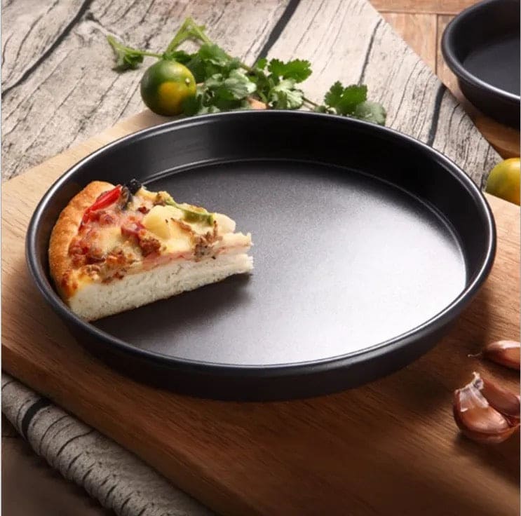 Non-Stick Pizza Pan, Round Pizza Pan Deep Dish Tray, Carbon Steel Non Stick Mold Baking Tool
