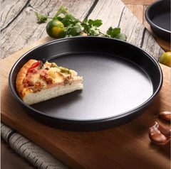 Non-Stick Pizza Pan, Round Pizza Pan Deep Dish Tray, Carbon Steel Non Stick Mold Baking Tool