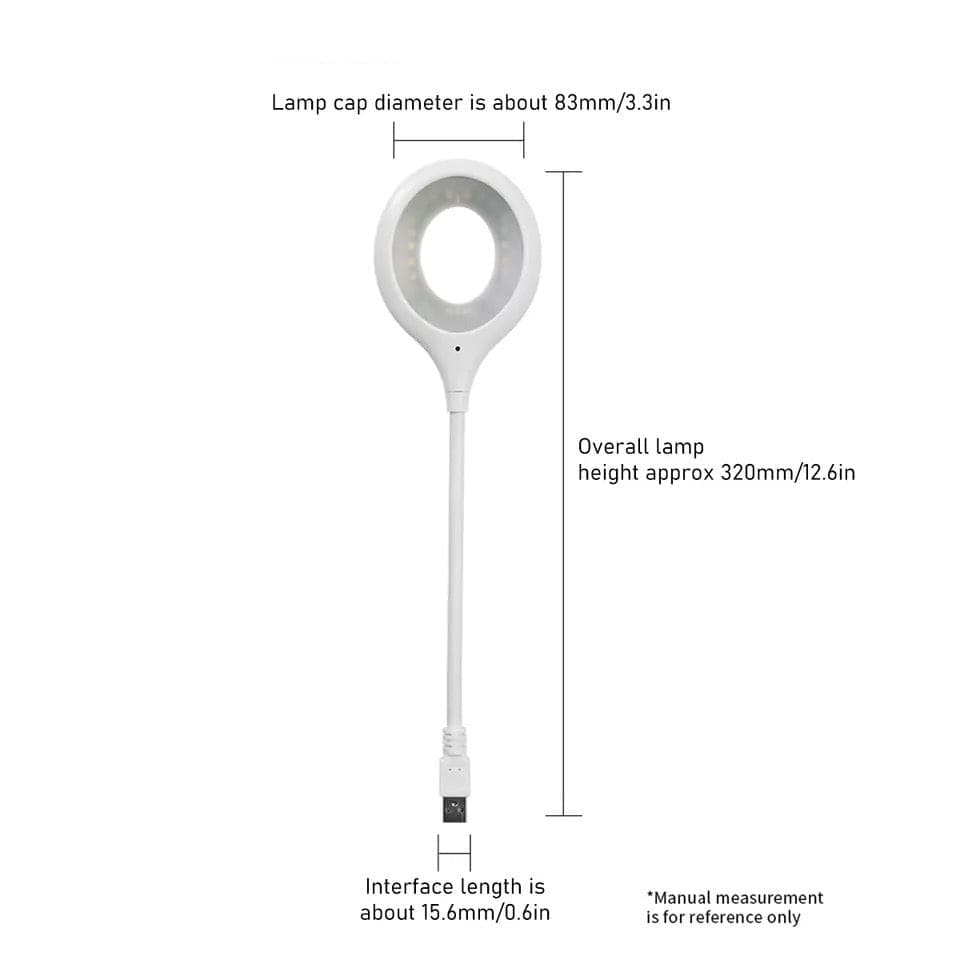 Smart Voice Control Night Light, Dormitory Bedside Lamp, Eye Protection Saving Energy Desk Lamp, Freely Foldable Desk Lamp, USB Reading Table Lamp, Ring Eye Care Led Light, Study Reading Night Light