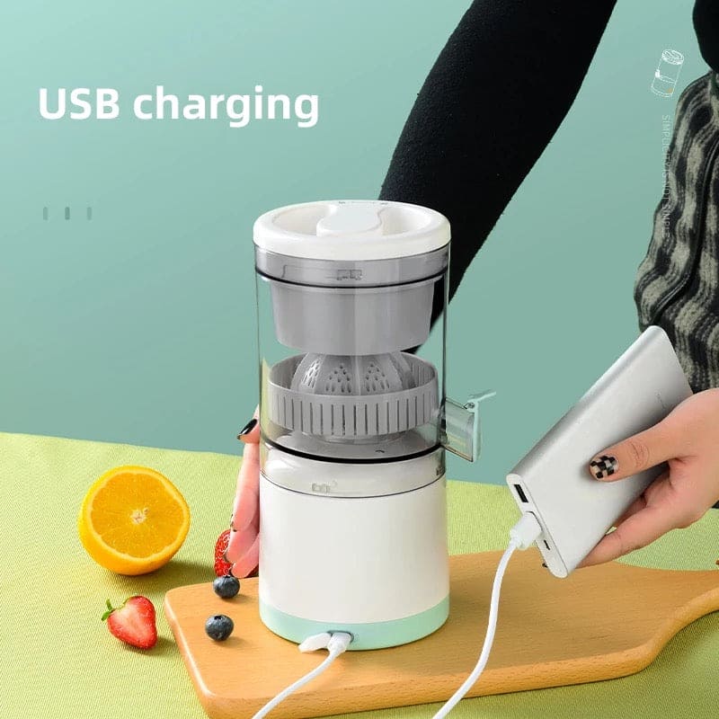 Wireless Juicer, Automatic Electric Fruit Juicer, USB Charges Juice Separator, Portable Squeezer Pressure Blender, Rechargeable Citrus Juicer,