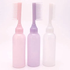 170ml Hair Dye Apilator, Perm Dyeing Cream Hair Shampoo Bottle, Plastic Hair Coloring Comb, Oil Dispenser Hair Comb Bottle, Hair Dressing Styling Tool, Oil Treatment Hair Dye Bottle, Root Comb Applicator Bottle