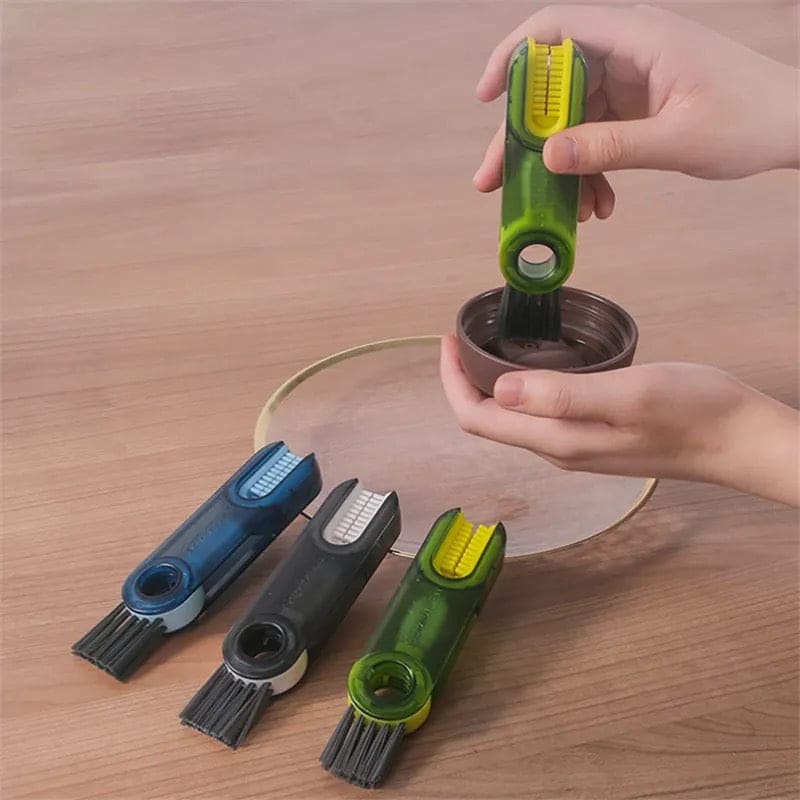 3 in 1 Bottle Mouth Cleaning Brush, Bottle Gap Cleaning Brush, Groove Cleaning Brush, Bottle Mouth Cleaning Brush, Multifunctional Bottle Gap Cleaner, Insulation Bottle Cup Cleaning Brush, Silicon Cup Cleaner Brush, Water Bottle Cleaning Brush