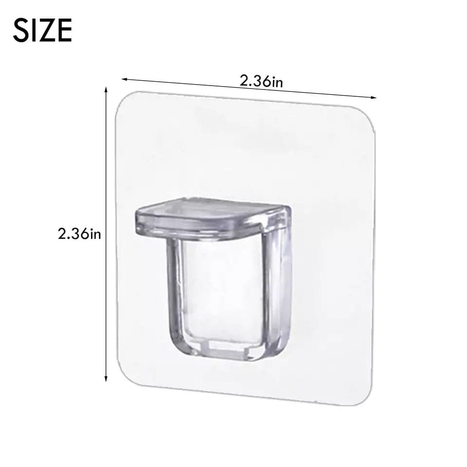 Set Of 4 Cabinet Support Pegs, Drill Free Nail Instead Holders, Closet Cabinet Shelf Support Clips, Wall Hangers Support Hooks, Punch-free Layered Partition Bracket Paste Screw Hook, Triangle Bracket Support Shelf Hook