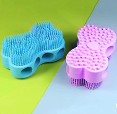 Silicone Bath Brush For Babies, Baby Shampoo Shower Brush, Silicone Body Scrubber, Massage Body Bath Brush