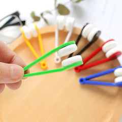 Mini Glasses Cleaning Wipe, Multifunctional Portable Super Soft Glasses Wipe, Double-sided Microfiber Glasses Brush, Microfiber Spectacles Cleaner, Microfiber Glasses Eyeglasses Cleaner