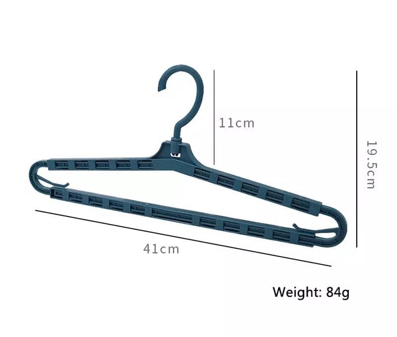 Set Of 3 Stretchable Clothes Hanging Hanger, Multifunction Plastic Clothes Hanger, Adjustable Clothes Hanger Closet Organizer