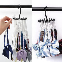 Tie Hanger, Twirl Tie Rack Holder, 20 Claw Rotating Scarf Hangers, Belt Scarves Hooks Hanger, Clothing Accessory Hanging Hook, Adjustable Tie Racks for Closet Organizer, Plastic Portable Tie Rack For Closets