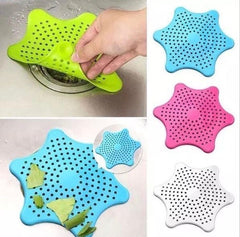 Star Shaped Drain Stopper, Bathroom Silicone Drain Filter, Bath Plug Plunger, Silicone Strainer Bathroom & Kitchen