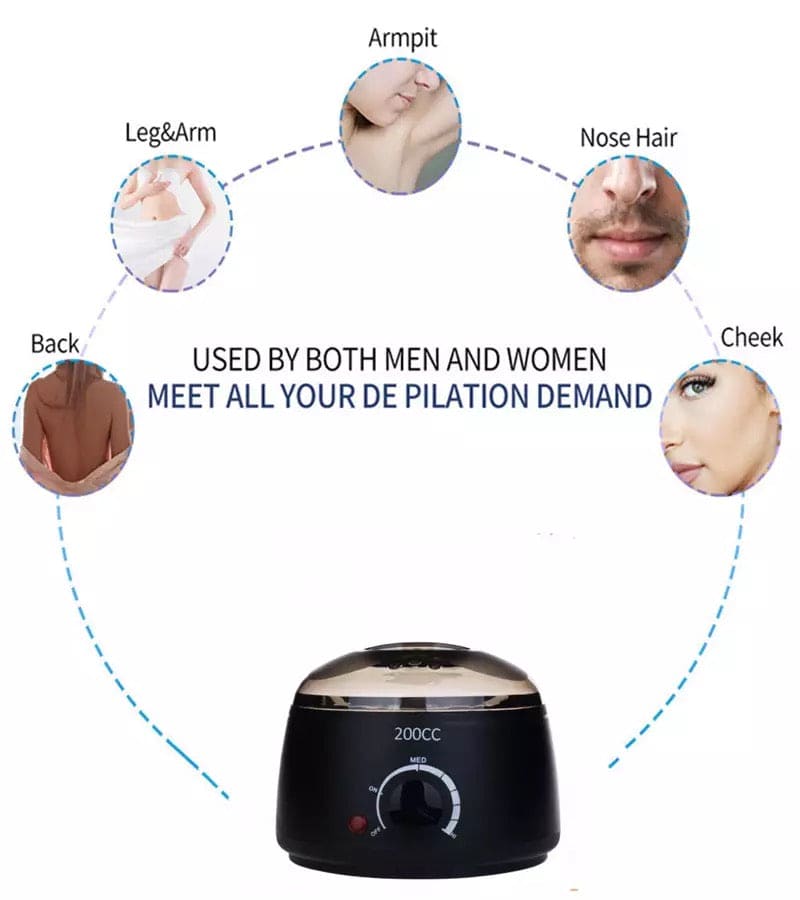 Wax Melting Heating Machine, Multifunctional Wax Melting Pot, Wax Beans Bead Heater, Wax Paraffin Heater, Portable Electric Hair Removal Kit, Melting Pot Hot Wax Heater