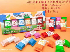 Set Of 6 Sweet Color Waterproof Lipgloss, Lipstick For Party Gathering