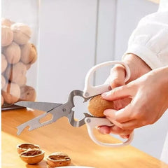Multifunctional Portable Detachable Scissor, Stainless Steel Kitchen Scissor, Bone Fish Cutter Shears Bottle Opener, Nutcracker Useful Tool