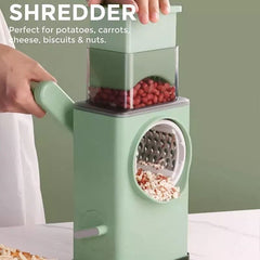 Amazing Multifunctional Vegetable Slicer Cutter Chopper, Veget Graters Shredders Fruit Kitchen Tool French Fry, Multifunction Manual Round Cutter Potato Spiralizer