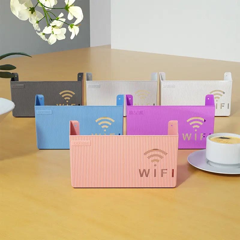 Wireless Wifi Router Shelf, Wall-mounted Cable Power Bracket Organizer, Router Wall Hanging  Rack,  Game Console Box, Self Adhesive Storage Rack, ABS Cable Organizer Box, Socket Power Cord Storage Shelf, Home Office Wall Organizer Management