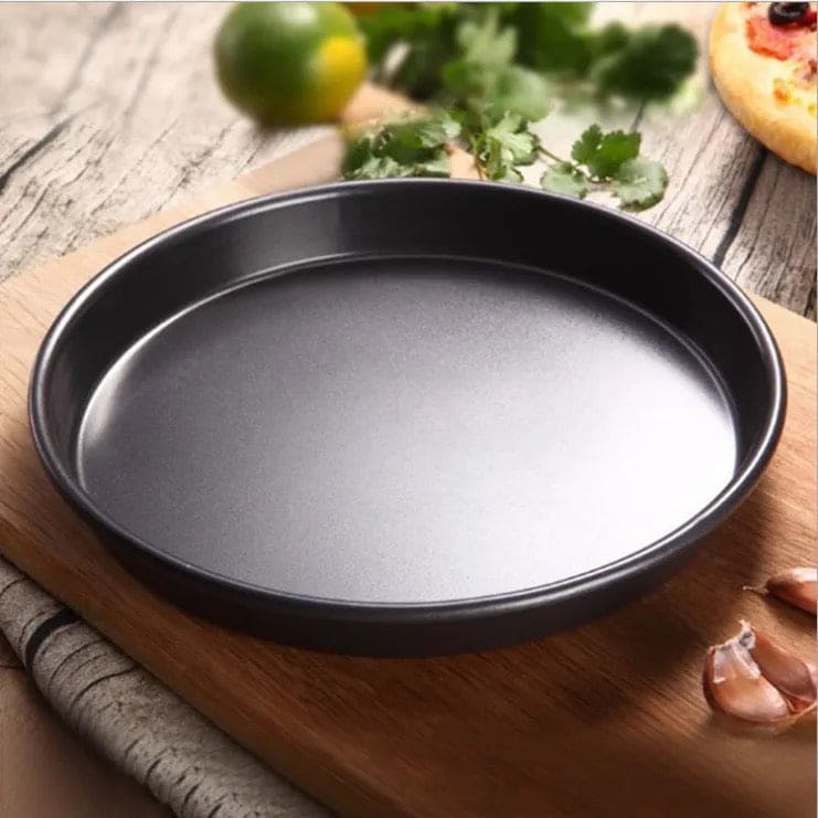 Non-Stick Pizza Pan, Round Pizza Pan Deep Dish Tray, Carbon Steel Non Stick Mold Baking Tool