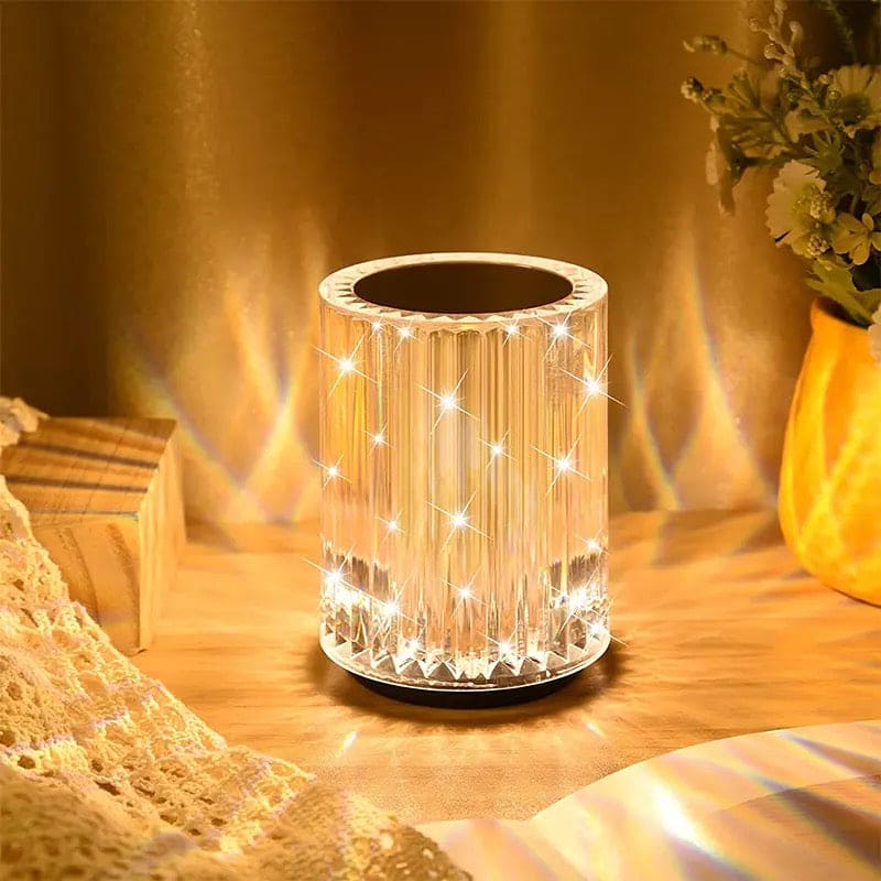Mini Crystal Lamp, LED Crystal Table Lamp, Creativity Acrylic Diamond Bedside Lamp, Acrylic Decoration Desk Lamps, Decorative Night Lamp, Rechargeable Decoration Desk Night Lamp
