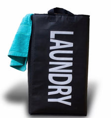 Portable Waterproof Laundry Basket, Foldable Laundry Bag Basket, Non Woven Foldable Clothes Storage Basket