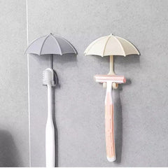 Set Of 3 Umbrella Wall Hooks Sticker, Colorful Key Hanging Holders, Umbrella Toothbrush Holder, Hanging Hook For Hat Purse Key Storage, Umbrella Wall Rack For Kitchens & Bathrooms