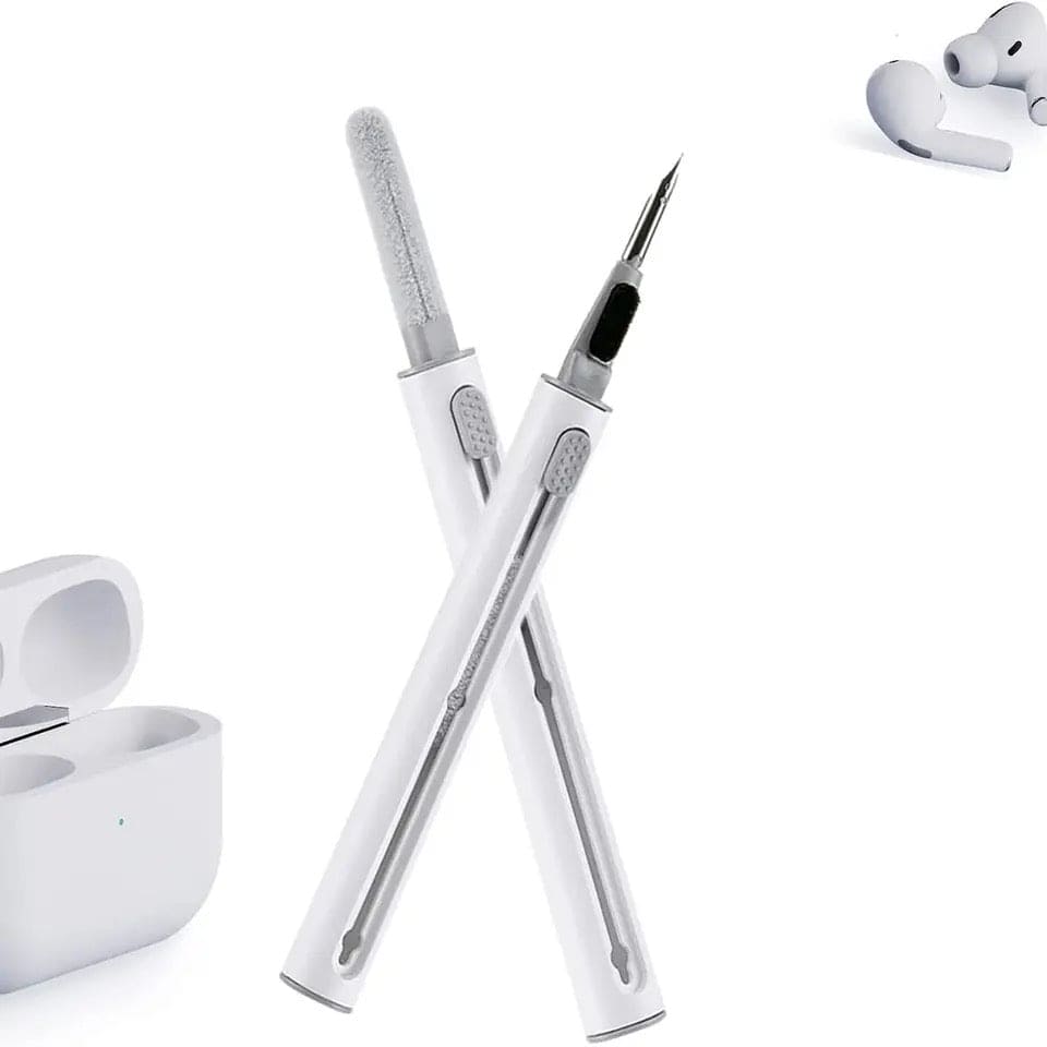 3 In 1 Earphone Cleaning Pen, Earbuds Case Cleaning Kit, Multifunctional Headphones Airphone Keyboard Cleaning Pen, Multipurpose 3 In 1 Cleaning Pen For Keyboard Camera AirPords Earbud
