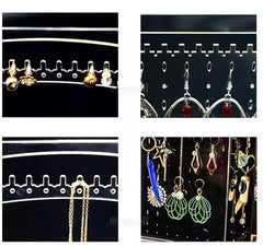 Acrylic Transparent Jewellery Organizer, Earrings Display Holder, Dust-proof Jewellery Organizer, Jewellery Storage Box Earring Display Stand